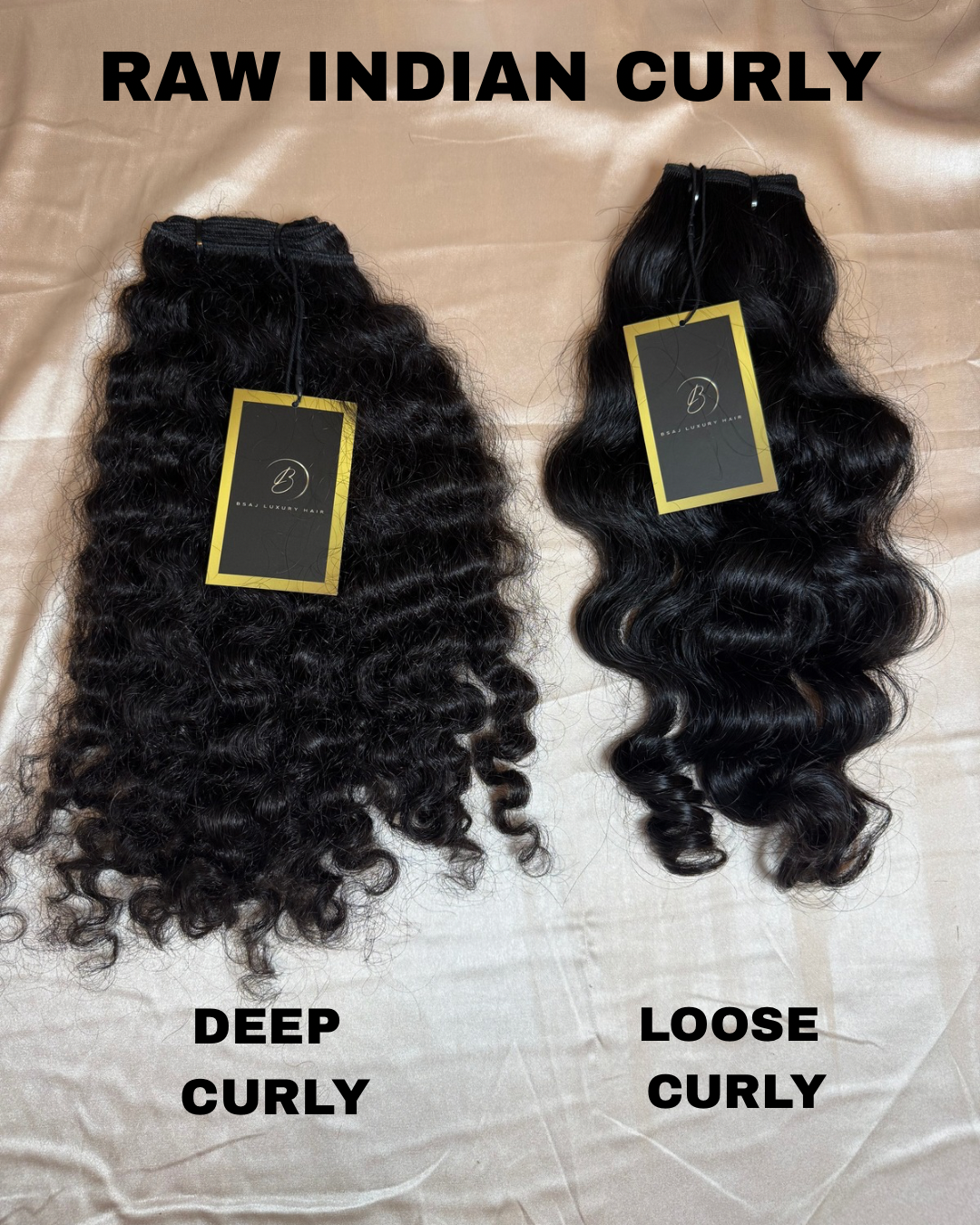 Raw Indian Curly hair bundle