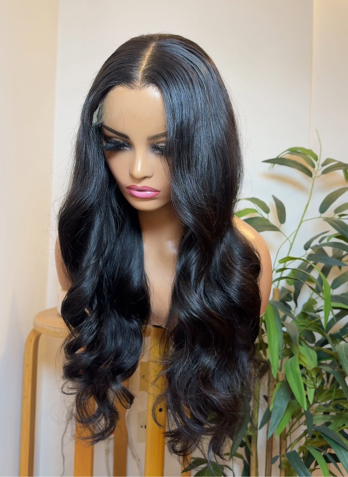 Virgin wavy 5x5 HD Closure wig