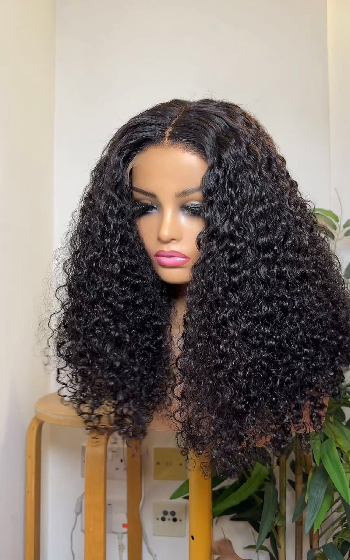 Natural Lagos curl wig