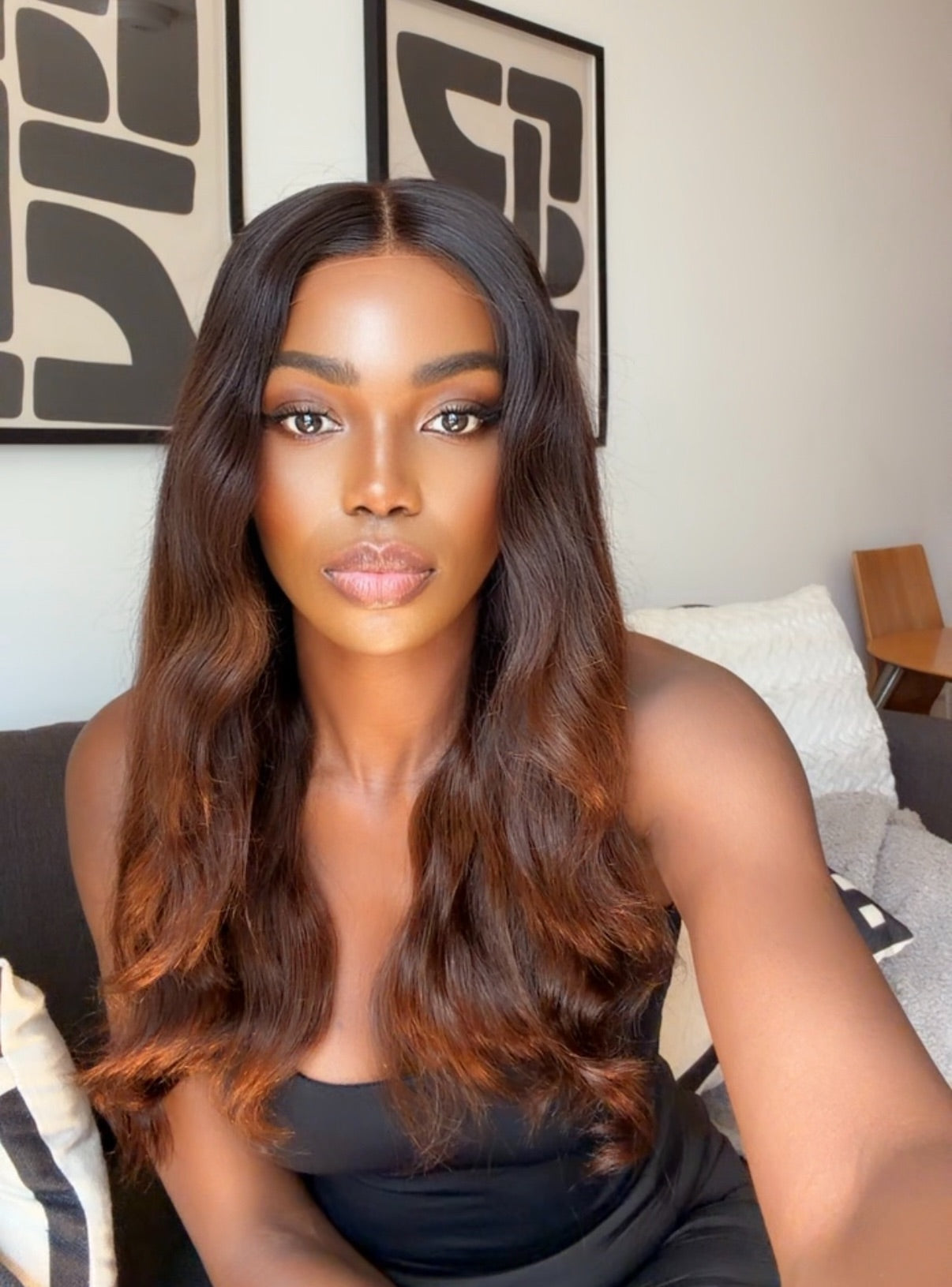 Virgin cocoa brown wig