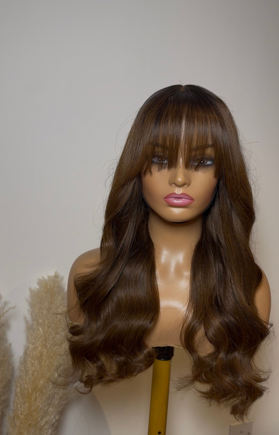 Virgin chocolate brown wig