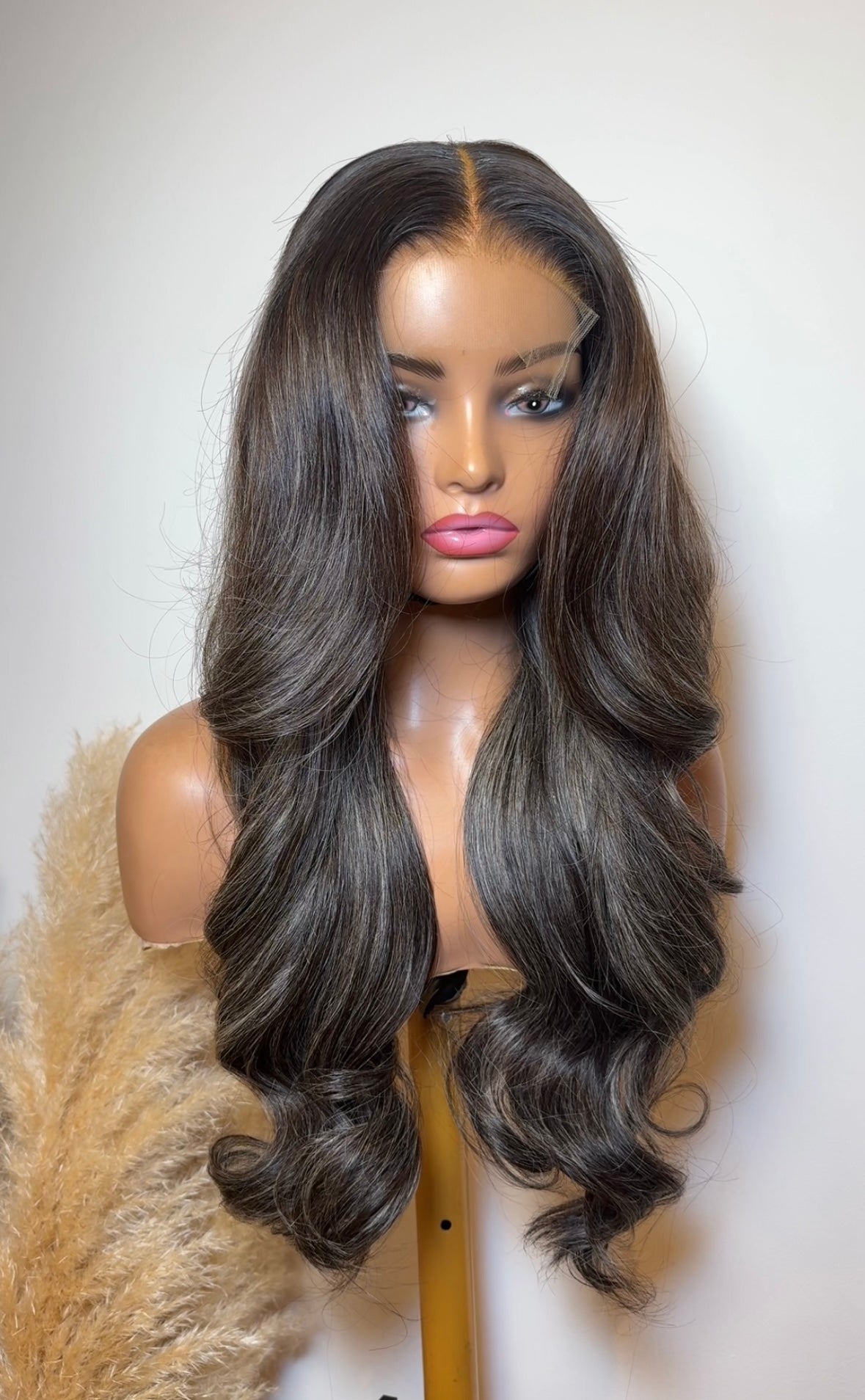 Raw Vietnamese icy blonde highlights