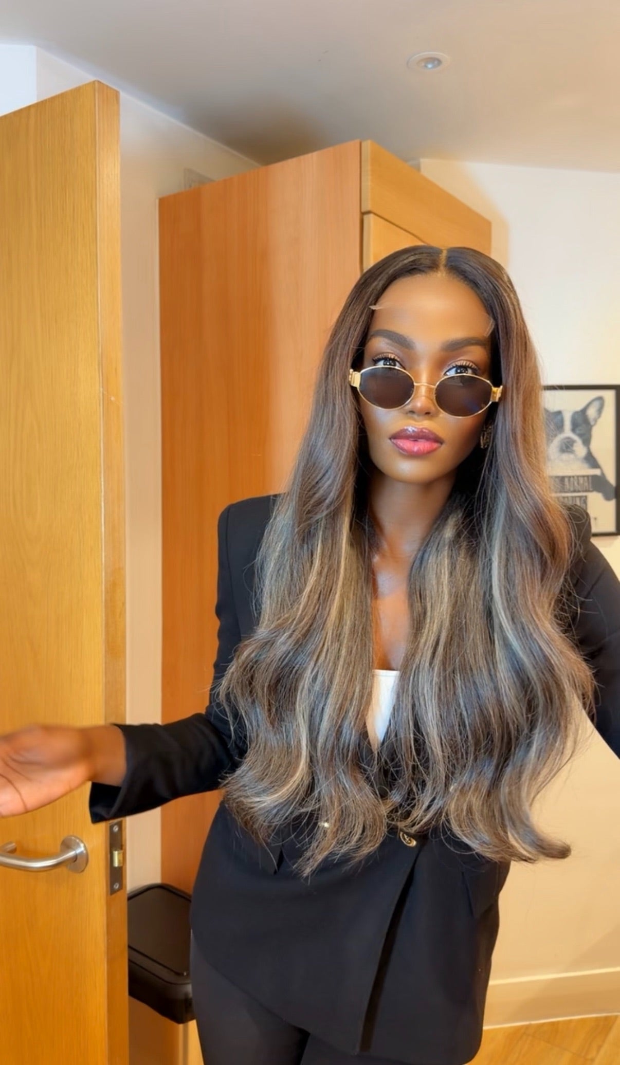 Raw Vietnamese icy blonde highlights