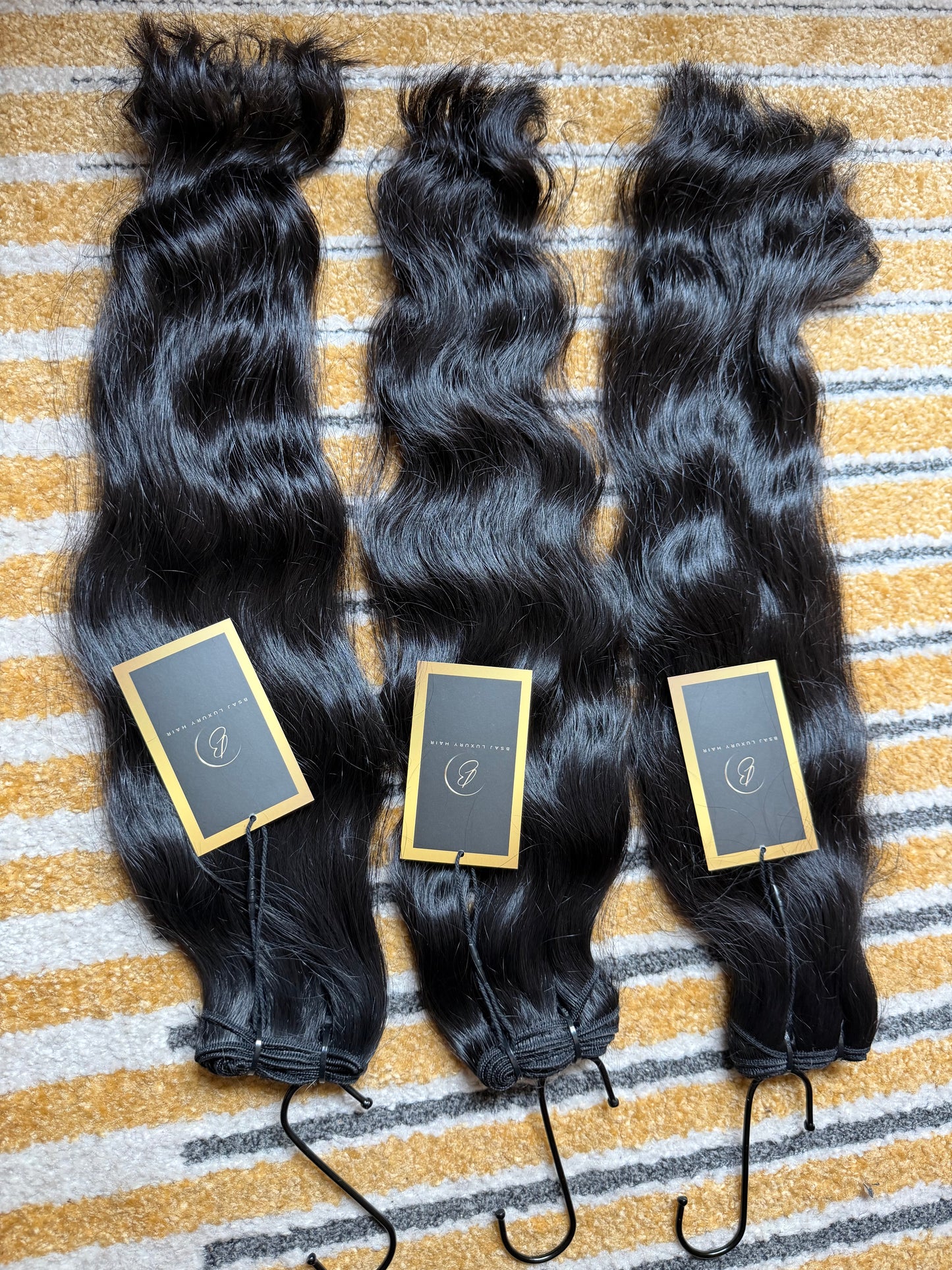 3 Raw Indian wavy bundles (ready to ship)