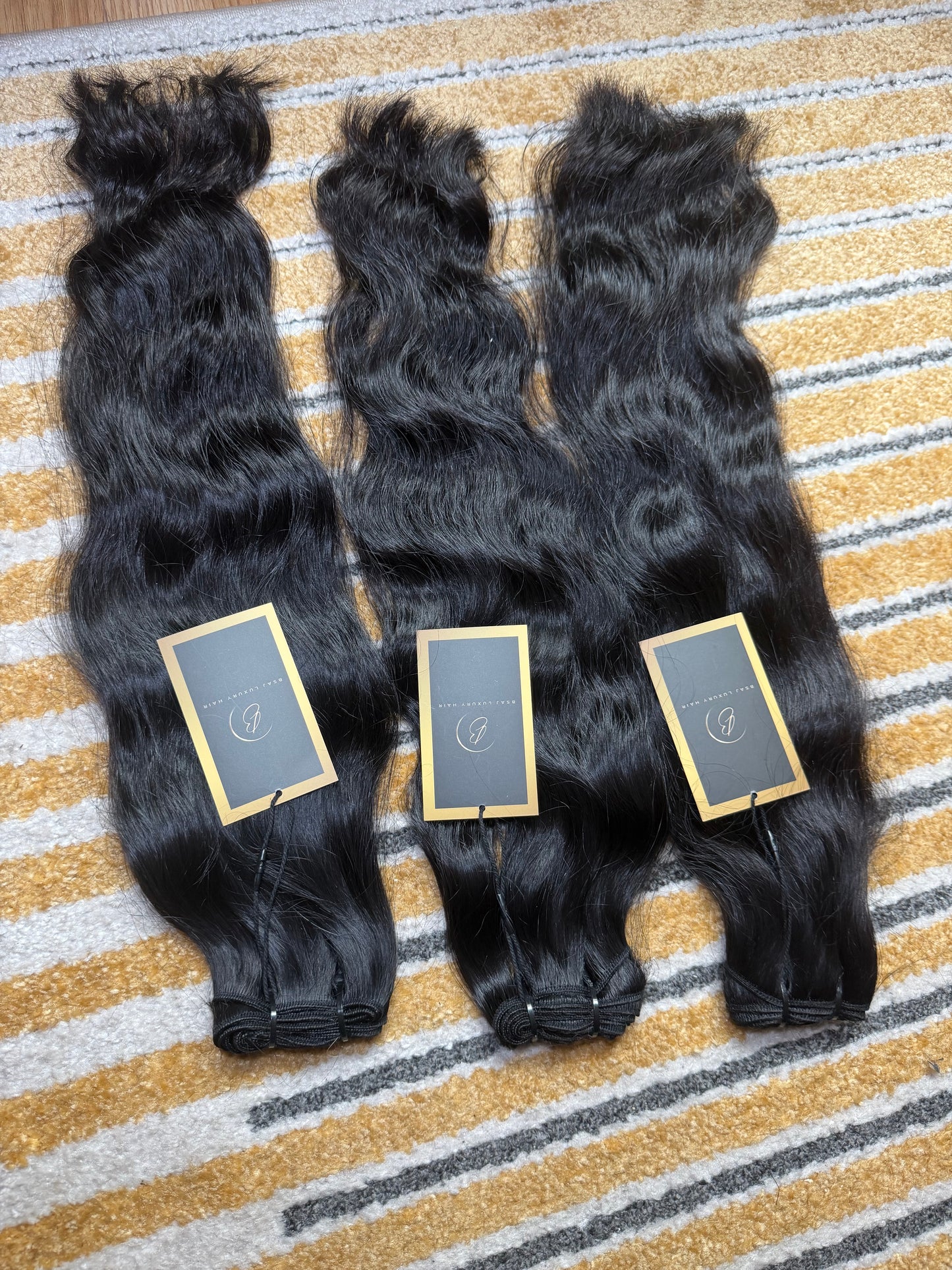 3 Raw Indian wavy bundles (ready to ship)