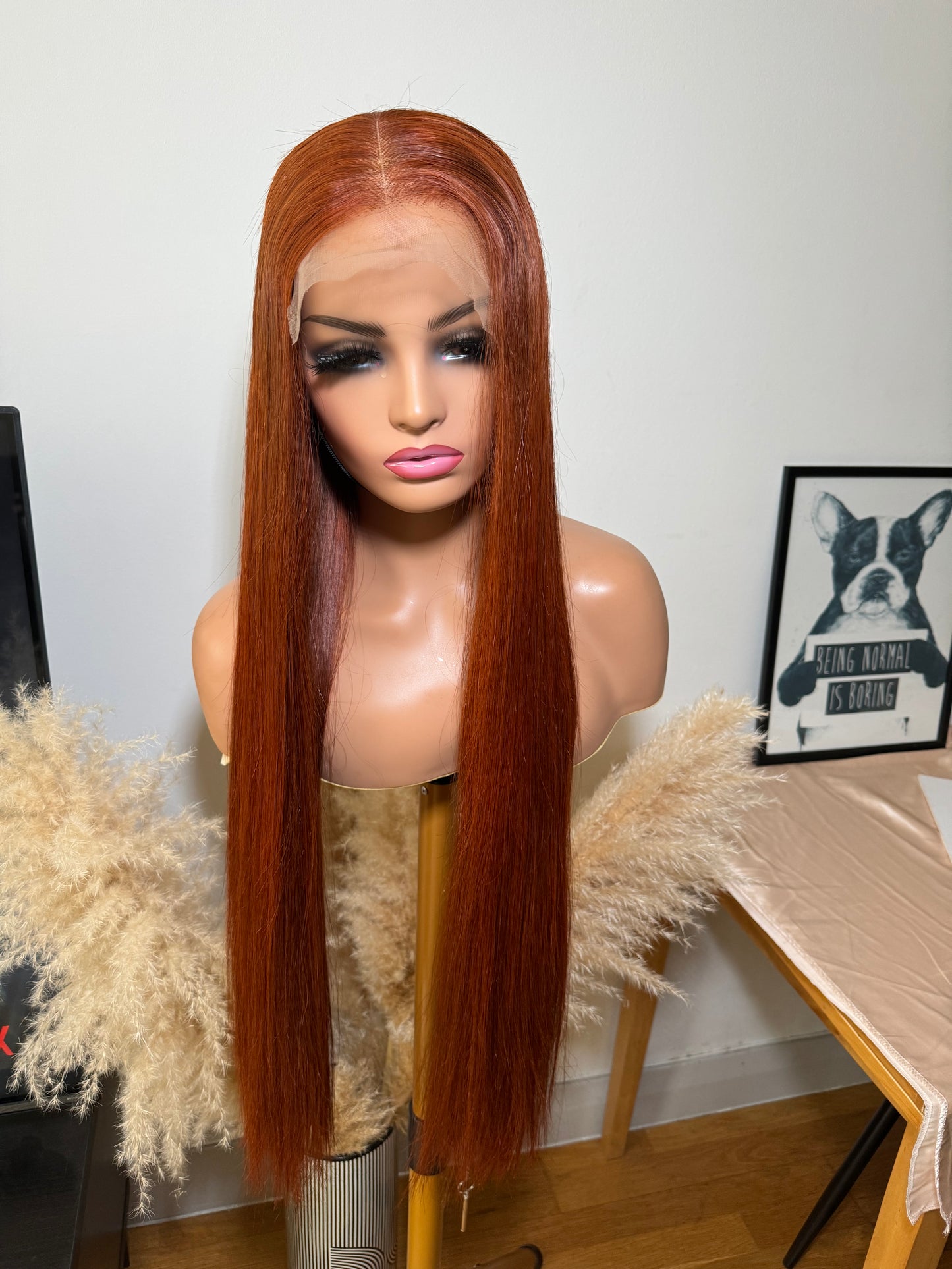 28 inches Cajun spice virgin wig