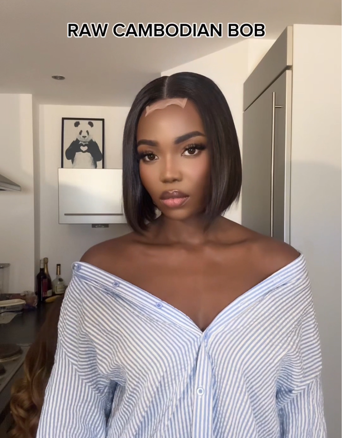 Raw Cambodian straight bob wig