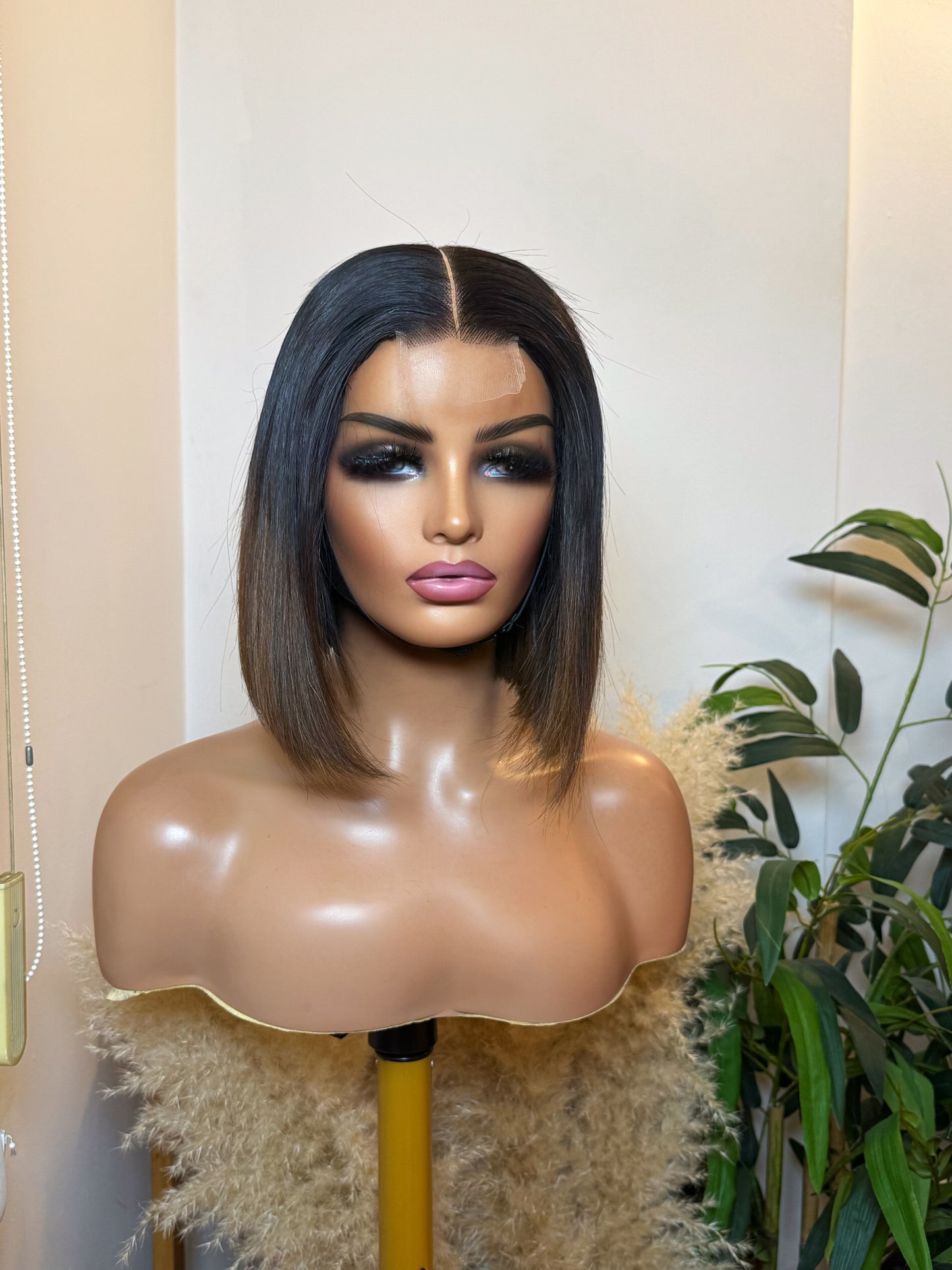 Raw Cambodian straight bob wig