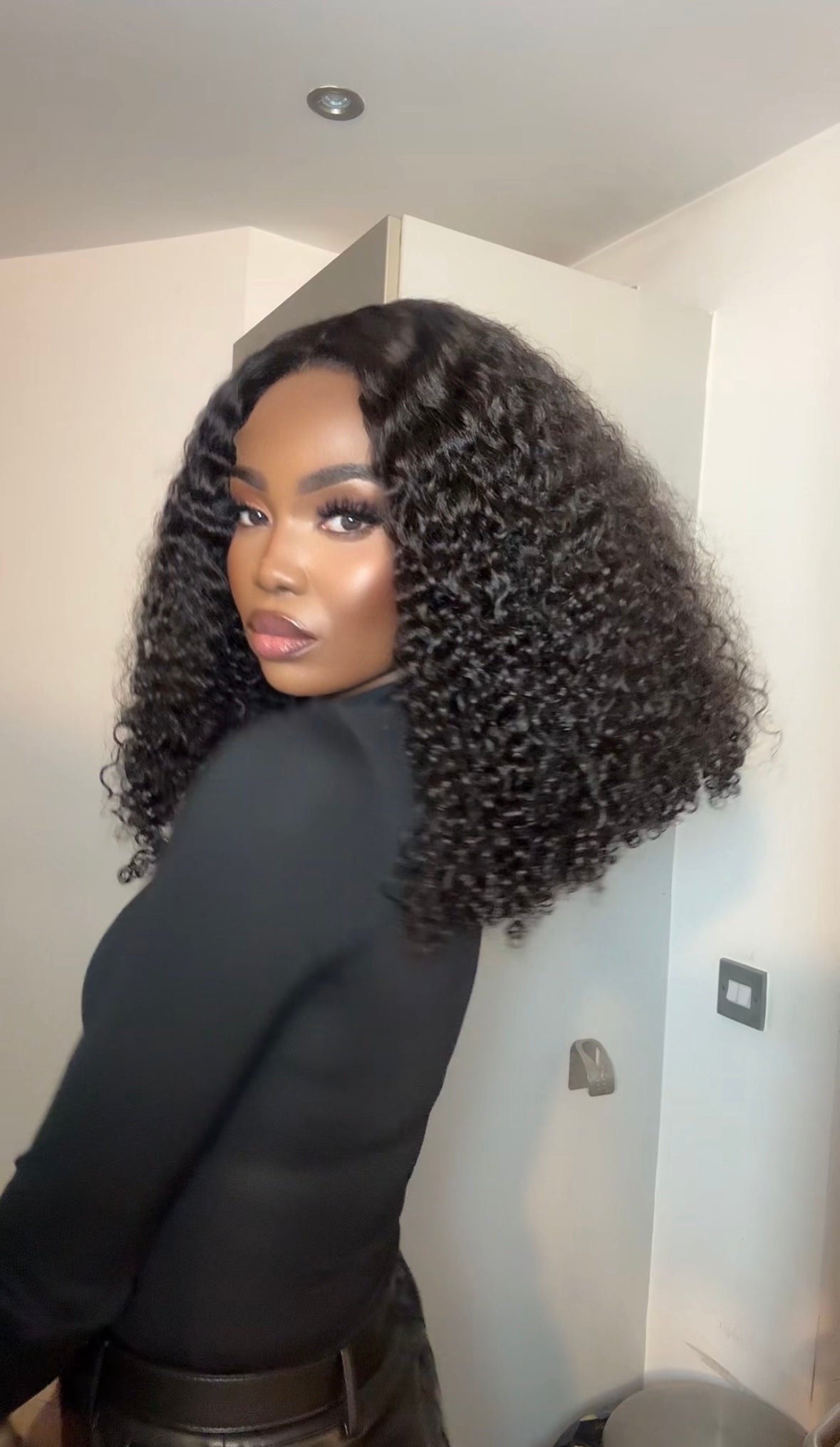 Natural Lagos curl wig