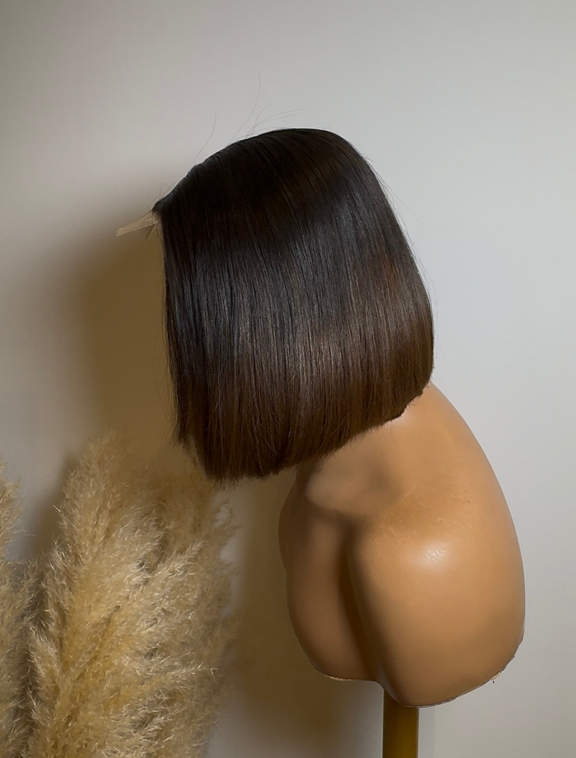 Raw Cambodian straight bob wig