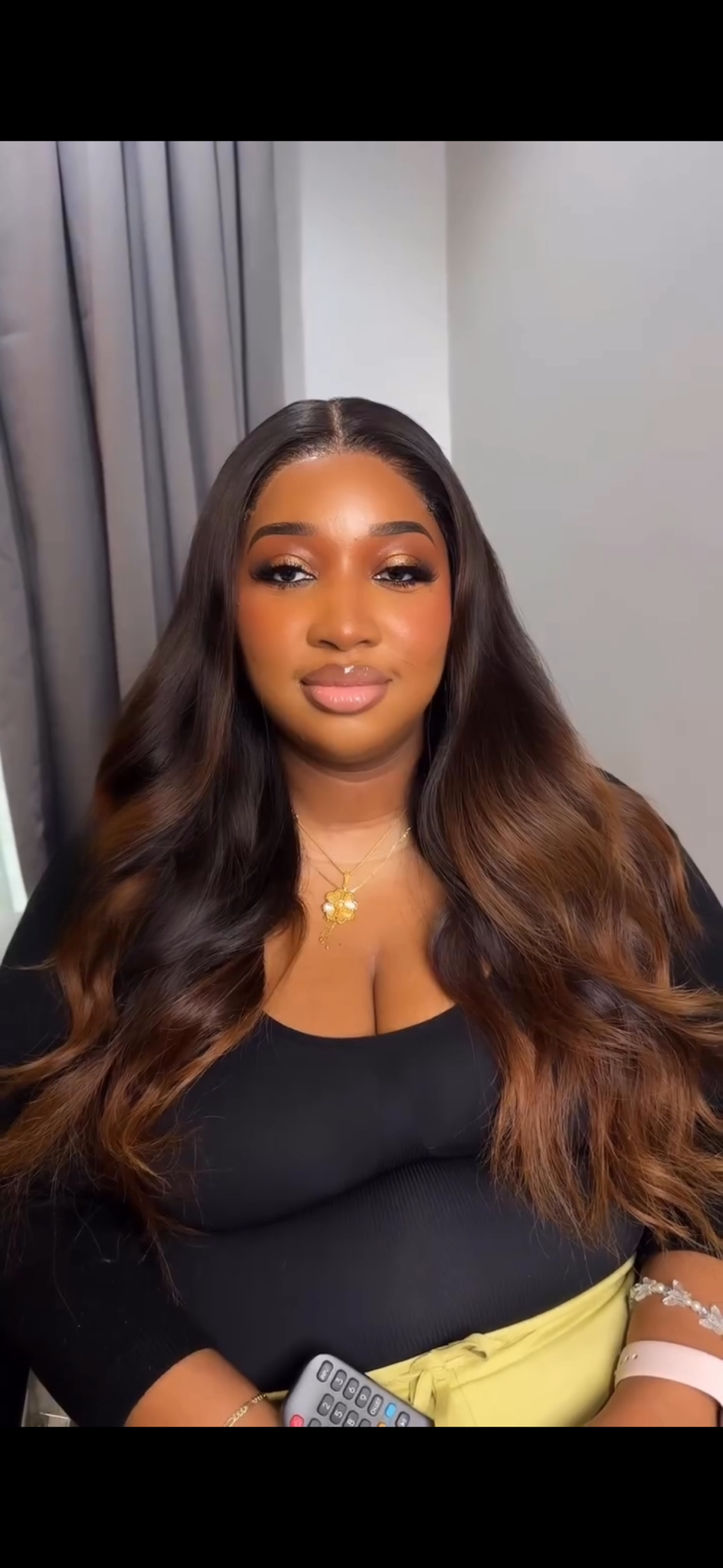 Raw Cambodian Mocha highlight wig