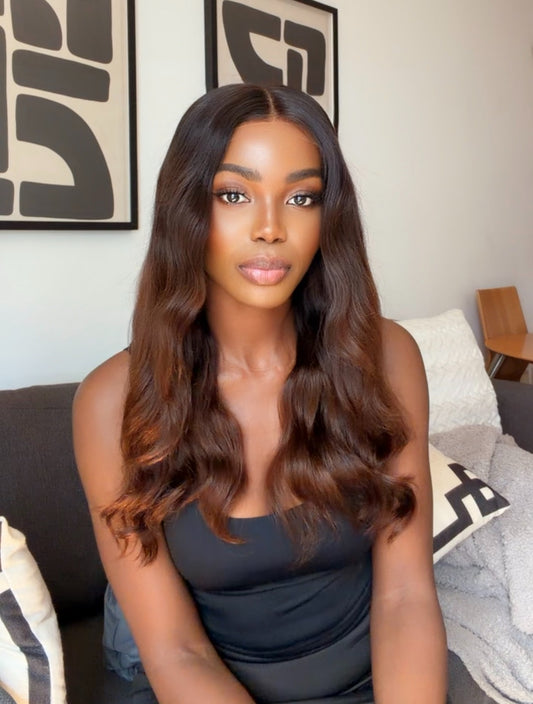 Virgin cocoa brown wig